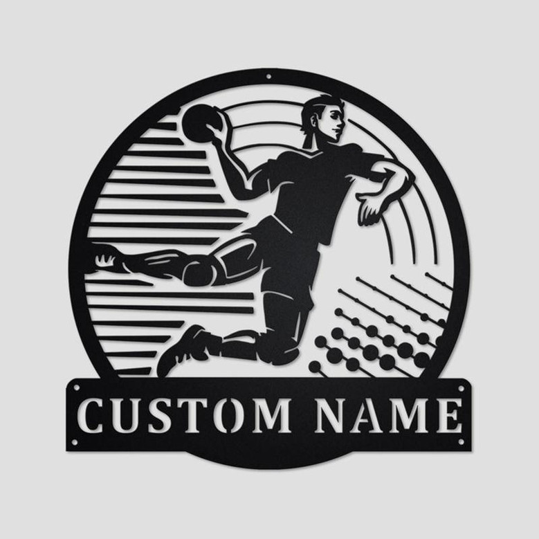 Handball Personalized Monogram Metal Wall Decor | Handball Metal Sign | Handball Metal Art | Handball Lover | Gifts For Handball Lover