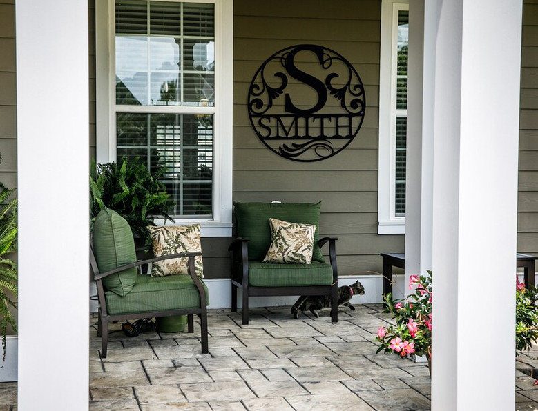 Custom Metal Last Name Monogram, Personalized Letter Sign, Metal Scroll Decor, Farmhouse Decor