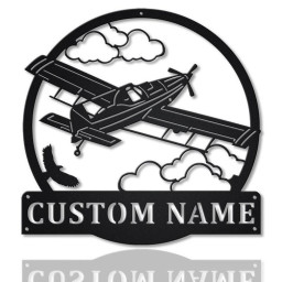 Personalized Agricultural Airplane Metal Sign Art | Custom Airplane Metal Sign | Aircraft Mechanic Gifts | Job Gift | Birthday Gift