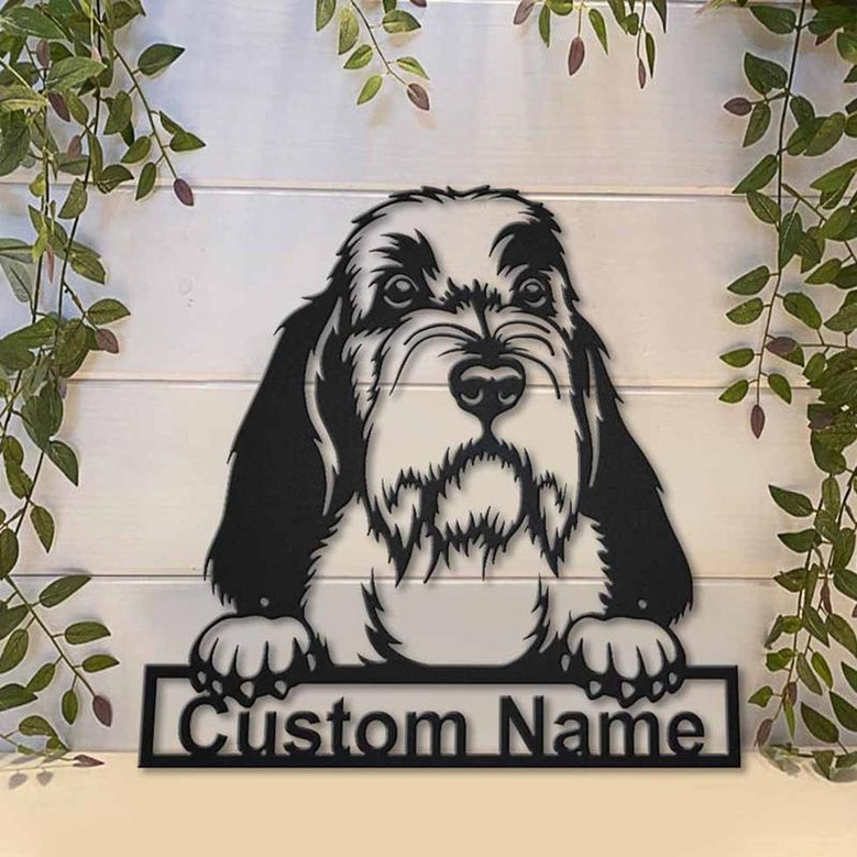 Personalized Petit Basset Griffon Vendéen Dog Metal Sign Art | Custom Petit Basset Griffon Vendéen Dog Metal Sign | Dog Gift | Animal Funny