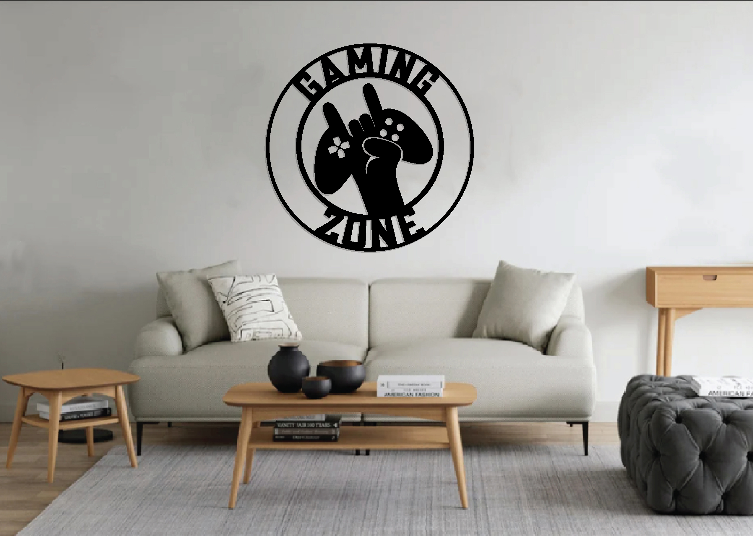 Gaming Metal sign, Laser cut files