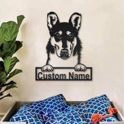Personalized Smooth Collie Dog Metal Sign Art | Custom Smooth Collie Dog Metal Sign | Boxer Dog Funny | Dog Gift | Animal Custom