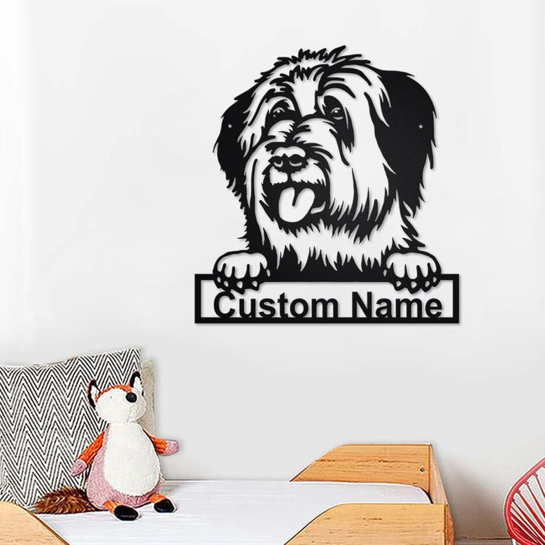 Personalized Briard Metal Sign | Briard Metal Wall Art | Dog Metal Sign | Dog Lover Gift | Custom Dog | Briard Lover Gift | Briard