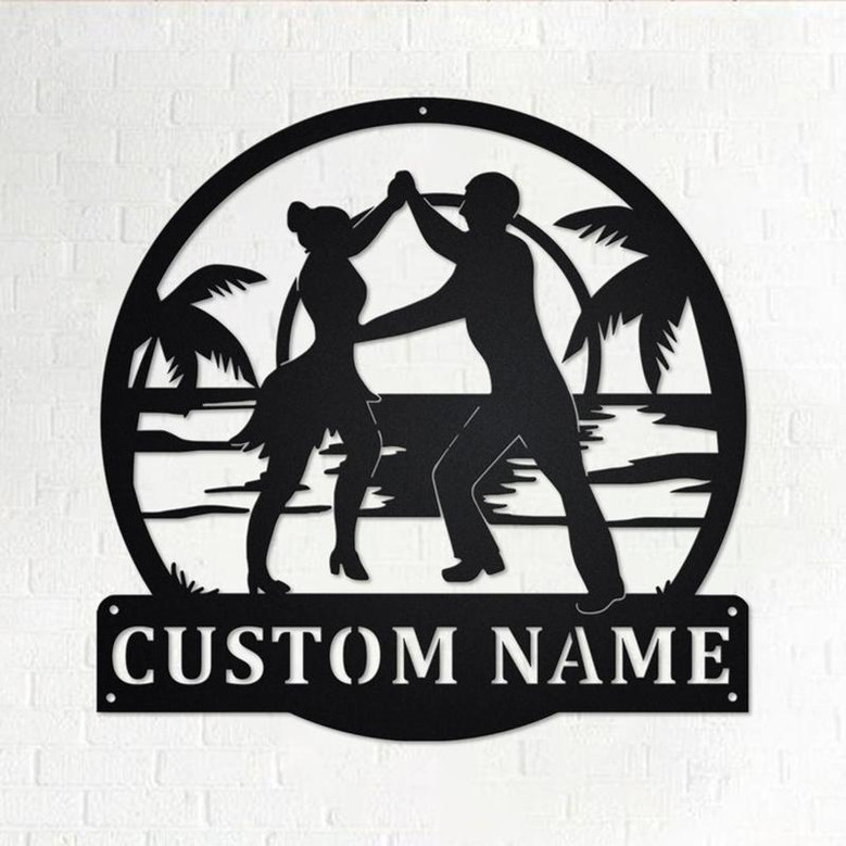 Custom Bachata Dance Metal Wall Art, Personalized Bachata Dance Name Sign Decoration For Room, Bachata Dance Home Decor,Custom Bachata Dance