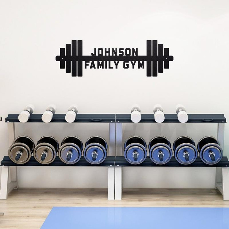 Gym Sign, Personalized Home Gym Sign, Custom Metal Gym Sign, Home Gym Sign, Cross Fit Sign