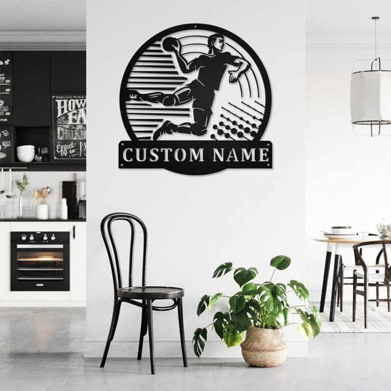 Handball Personalized Monogram Metal Wall Decor | Handball Metal Sign | Handball Metal Art | Handball Lover | Gifts For Handball Lover