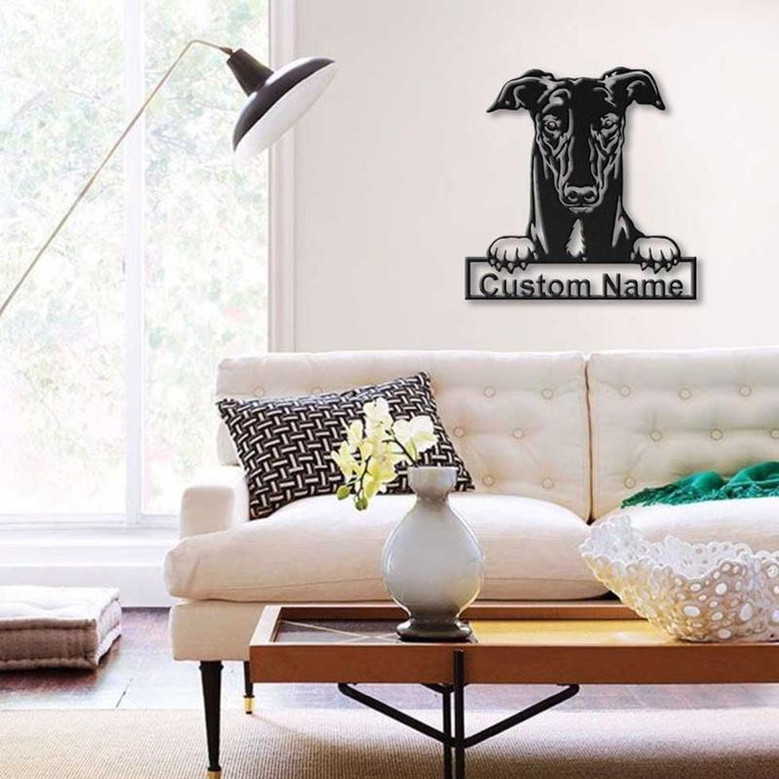 Personalized Australian Hound Dog Metal Sign Art | Custom Australian Hound Dog Metal Sign | Dog Gift | Animal Funny | Birthday Gift
