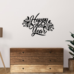 Happy New Year Metal Sign