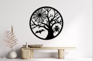 Halloween Metal Sign Wall Art