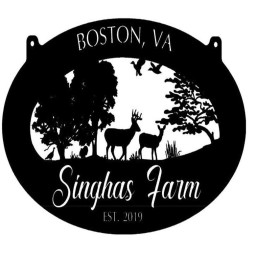 Custom Metal Wildlife Sign With Deer Turkey Sign Personalized Name Deer Farm Cut Metal Wall Art Metal House Sign