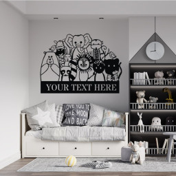 Personalized Metal Child Room Name Sign, Custom Kindergarten Name Sign, Kidsroom Door Wall Decor