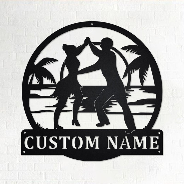 Custom Bachata Dance Metal Wall Art, Personalized Bachata Dance Name Sign Decoration For Room, Bachata Dance Home Decor,Custom Bachata Dance