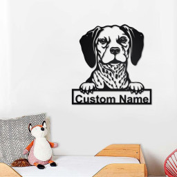 Personalized Belgian Brakk Metal Sign | Belgian Brakk Metal Wall Art | Dog Metal Sign | Dog Lover Gifts | Belgian Brakk Lover Gifts