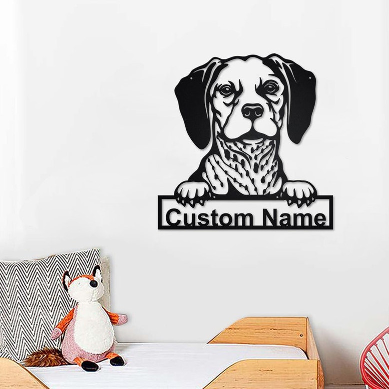 Personalized Belgian Brakk Metal Sign | Belgian Brakk Metal Wall Art | Dog Metal Sign | Dog Lover Gifts | Belgian Brakk Lover Gifts