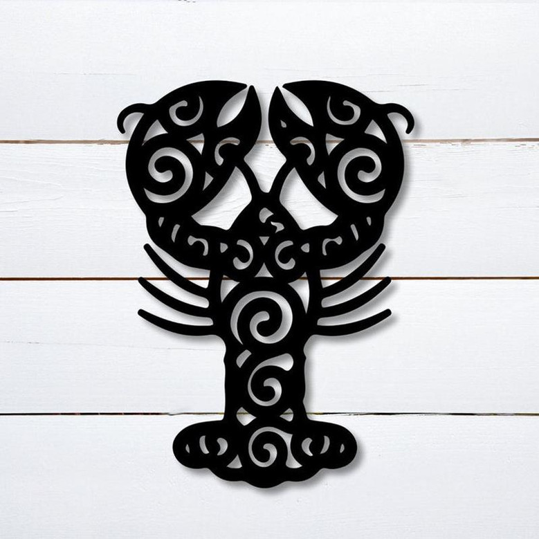 Crawfish Kitchen Metal Signs, Beach House Sign, Lobster Metal Sign, Chef Sign