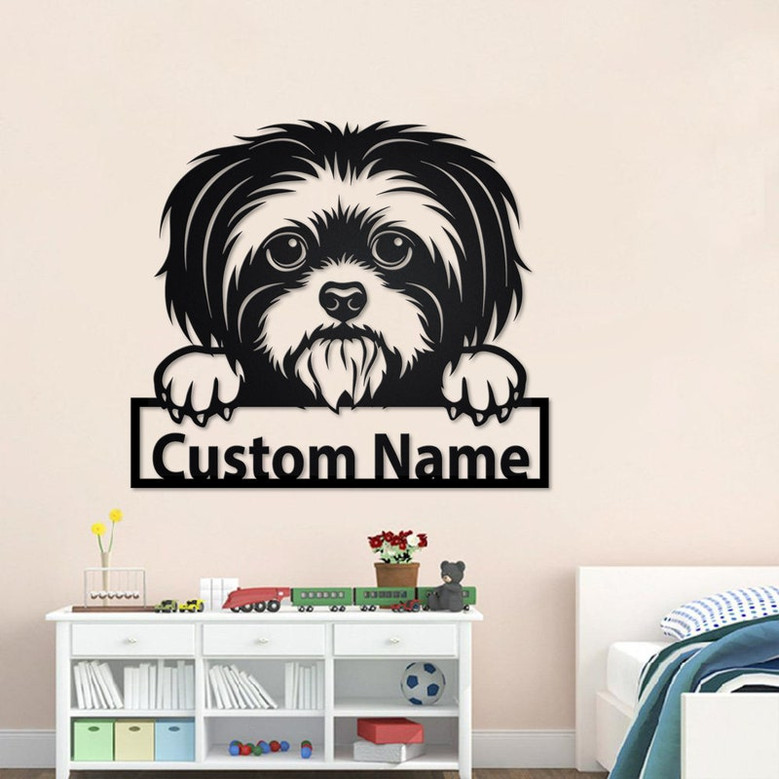 Personalized Shih Tzu Metal Sign | Shih Tzu Metal Wall Art | Dog Metal Sign | Shih Tzu Gift | Dog Lover | Shih Tzu Lover Gifts | Shih Tzu