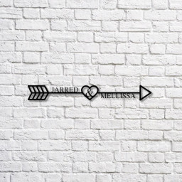 Personalized Metal Couple Sign, Anniversary Gift, Newly Engaged Gift