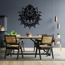 Mandala Metal Wall Art, Wall Hanging Decor, Mandala Metal Wall Decor, Black Mandala Wall Decor