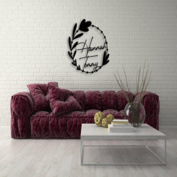 Personalized Metal Wedding Sign, Metal Wall Art, Customized Housewarming Gift, Wedding Decor, Anniversary Gifts for parent