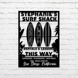 Personalized Garden Metal Sign,Custom Family Name Sign,Gift For Gardener,Greenhouse /Fence Décor,Housewarming Gift