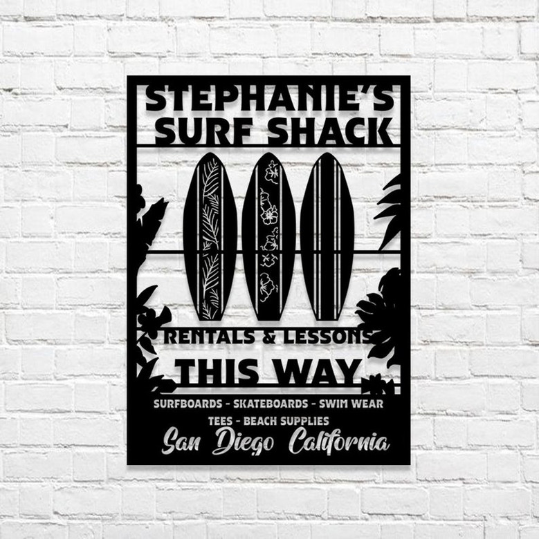 Personalized Garden Metal Sign,Custom Family Name Sign,Gift For Gardener,Greenhouse /Fence Décor,Housewarming Gift