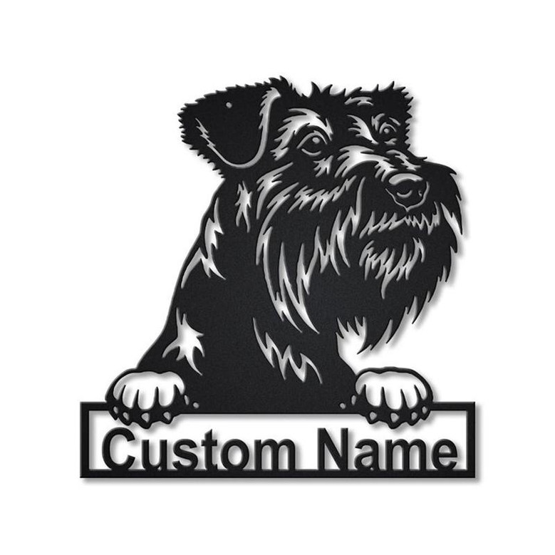 Personalized Tsverkshnautser Dog Metal Sign Art | Custom Tsverkshnautser Dog Metal Sign | Dog Gift | Birthday Gift | Animal Funny