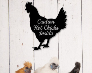 Custom Metal Chicken Sign-Chick Coop Metal Sign-Funny Chicken Coop Signs-Personalized Chicken Farm Sign Metal-Chicken Name Sign