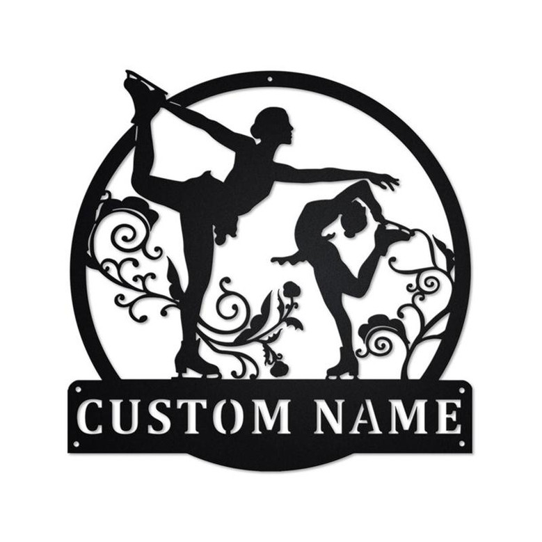 Personalized Figure Skating Metal Sign | Figure Skating Metal Wall Art | Figure Skating Metal wall Decor | Figure Skating Lover Gift