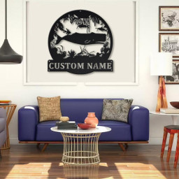 Personalized Sperm Whale MonogramMetal Sign Art | Custom Sperm Whale Monogram Metal Sign | Whale Gifts | Decor Decoration