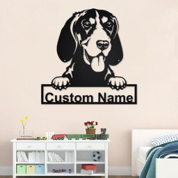 Custom Gordon Setter Dog Metal Wall Art, Personalized Gordon Setter Name Sign Decoration For Room, Gordon Setter Home Decor, Custom Dog