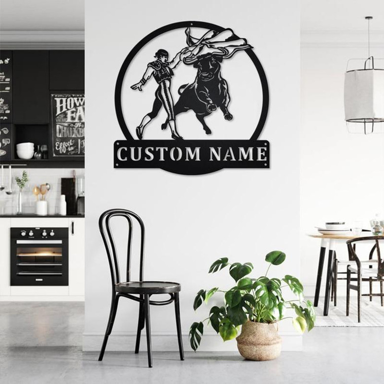 Personalized Bullfighting Metal Sign | Bullfighting Metal Wall Art | Bullfighting Metal Sign | Bullfighting Lover | Bullfighting Gift