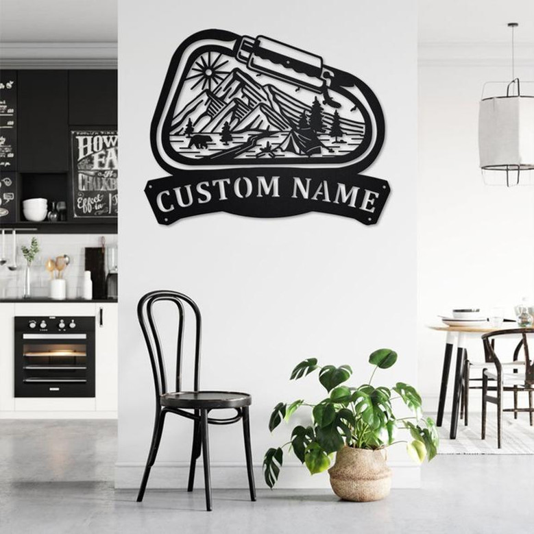 Custom Climb Outdoor Nature Metal Wall Art, Personalized Climber Name Sign Decoration For Room, Climbing Home Decor, Custom Climber, Climber