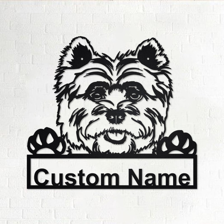 Personalized Cairn Terrier Metal Sign | Cairn Terrier Metal Wall Art | Cairn Terrier Metal Wall Decor | Custom Cairn Terrier | Custom Dog