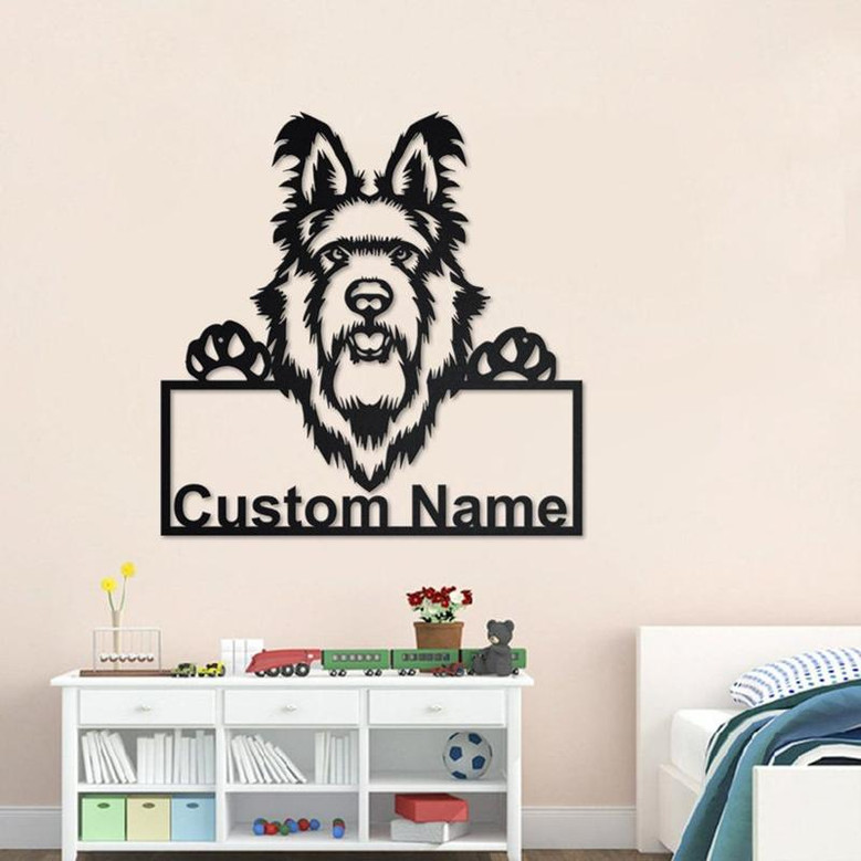 Personalized Berger Picard Dog Metal Sign | Berger Picard Dog Metal Wall Art | Dog Metal Sign | Berger Picard Dog Lover Gift| Dog Lover Gift