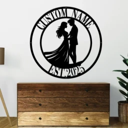 Couple Valentine Metal sign