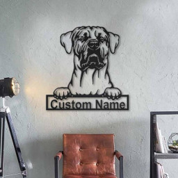 Personalized Tosa Inu Dog Metal Sign Art | Custom Tosa Inu Dog Metal Sign | Dog Gift | Birthday Gift | Animal Funny