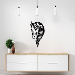 Horse Metal Wall Art Horse Farm Decoration Living Room Wall Art Outdoor Fence Decor Horse Barn Sign Metal Horse Cutout Decoration