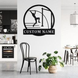 Personalized Pole Vault Metal Sign | Pole Vault Metal Wall Art | Pole Vault Metal wall Decor | Pole Vault Lover Gift | Custom Pole Vault