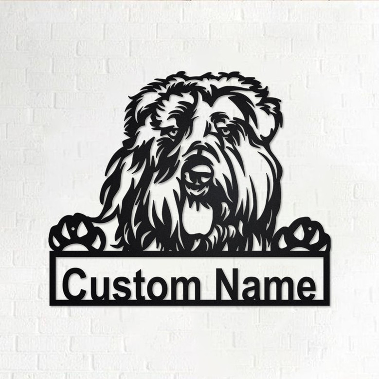 Personalized Bouvier Des Flandres Metal Sign | Bouvier Des Flandres Metal Wall Art | Dog Metal Sign | Dog Lover Gift | Custom Dog