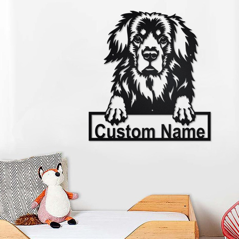 Custom Hovawart Dog Metal Wall Art, Personalized Hovawart Name Sign Decoration For Room, Hovawart Home Decor, Custom Dog,Custom Hovawart Dog