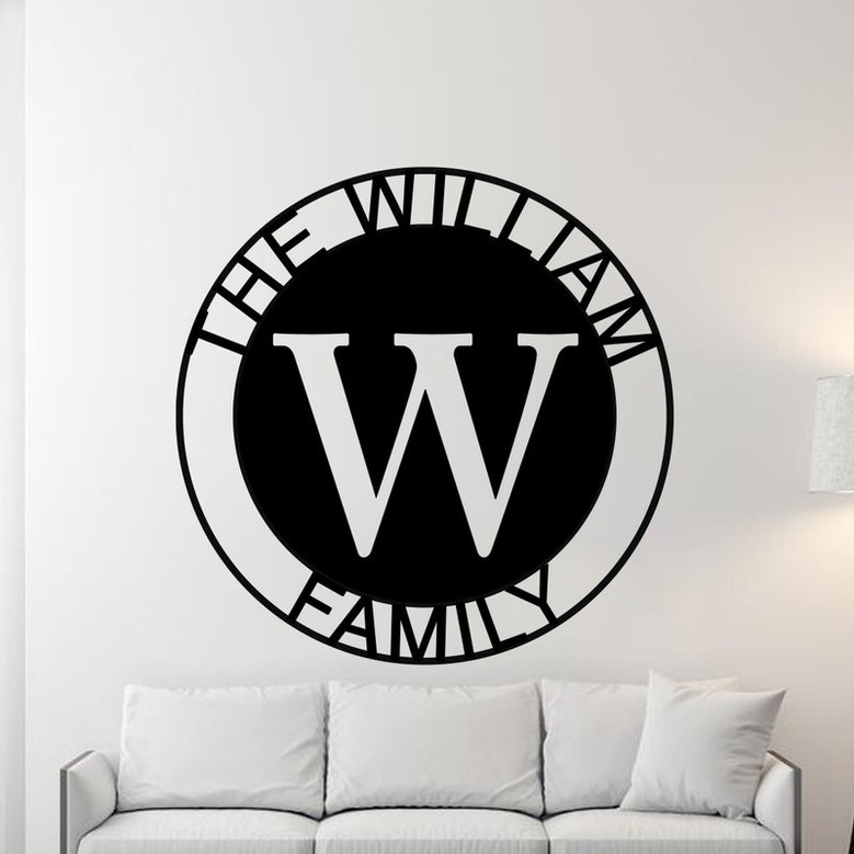 Initial Sign, Name sign, Personalized Family Sign, Last name Sign, Family, Metal sign, Wedding Gift, Wedding Sign, Housewarming Gift, Metal