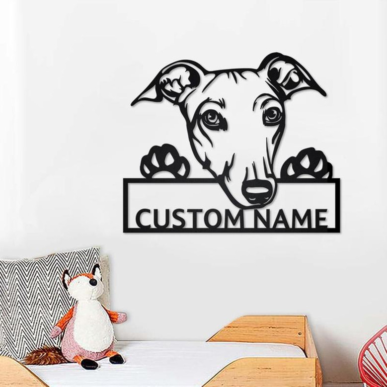Personalized Greyhound Metal Sign | Greyhound Metal Wall Art | Dog Metal Sign | Greyhound Gift | Greyhound Lover Gift | Greyhound Lover