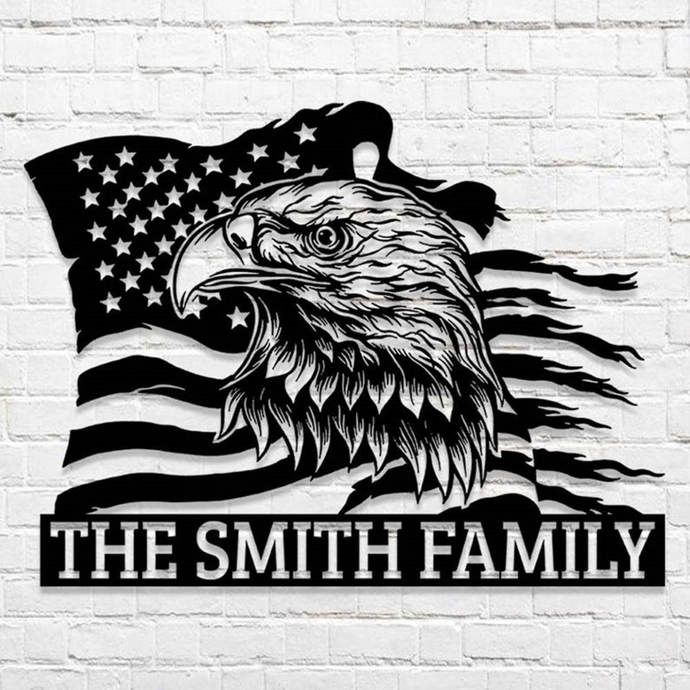Custom Family Name Sign,Personalized Garden Metal Sign,Gift For Gardener, Wall Art