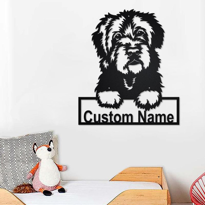 Custom Portuguese Water Dog Metal Wall Art, Personalized Portuguese Water Name Sign Decoration For Room, Portuguese Water Home Decor
