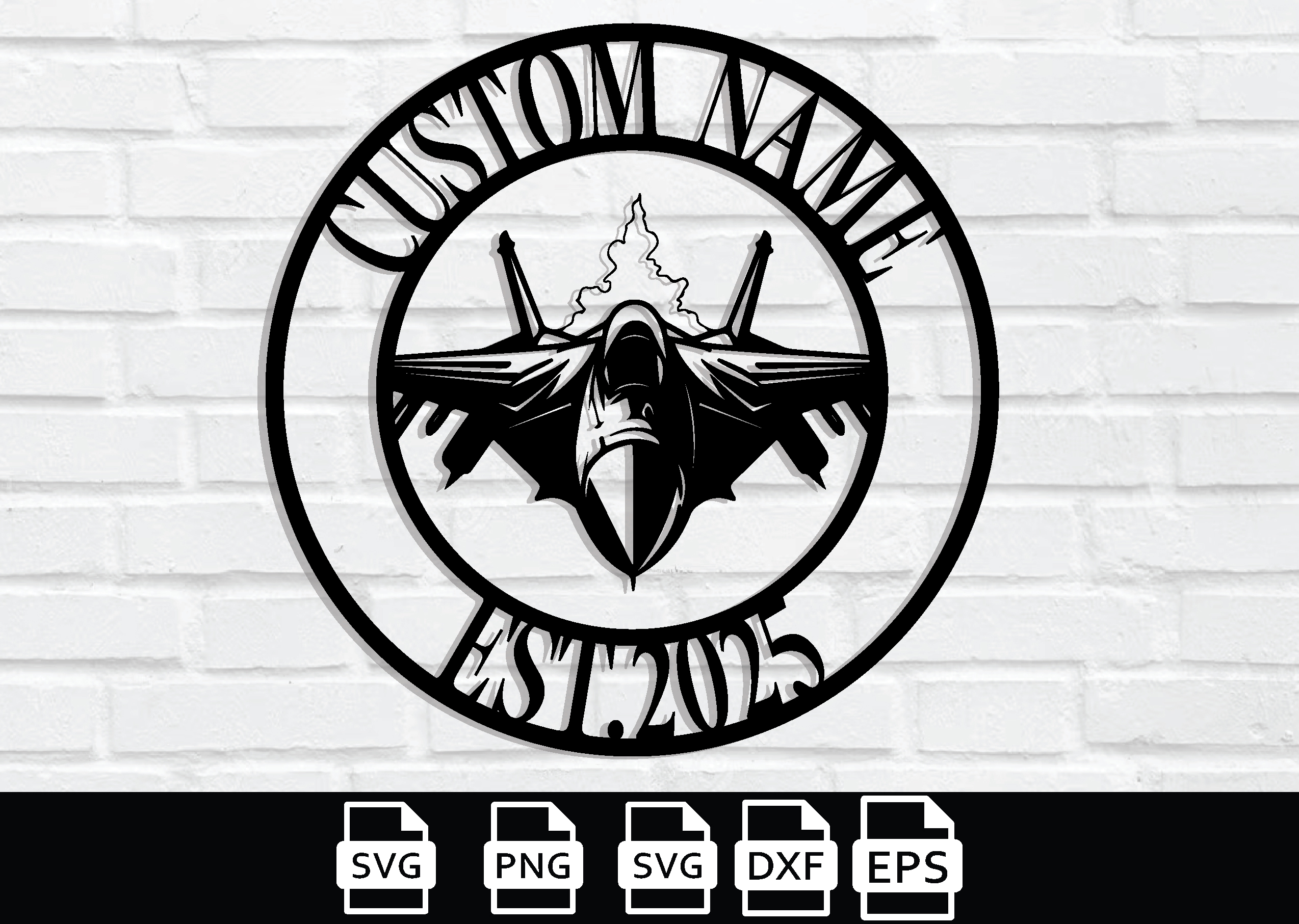 Custom Airplane Metal Sign