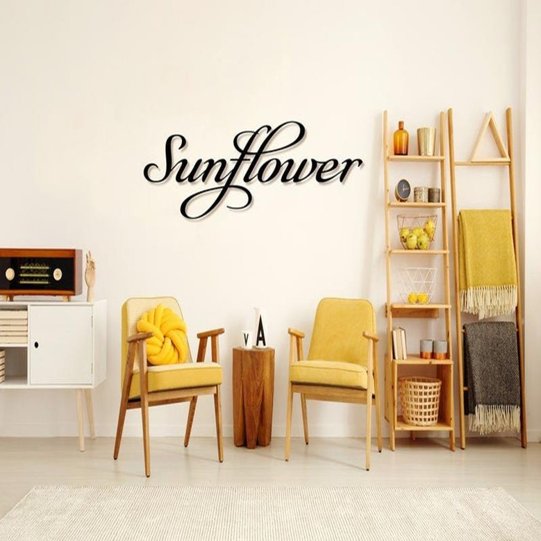Sunflower Metal Sign Vintage Wall Art Living Room Gift Farmhouse Metal Decor Daughter Sign Gift Anniversary Gift For Granny