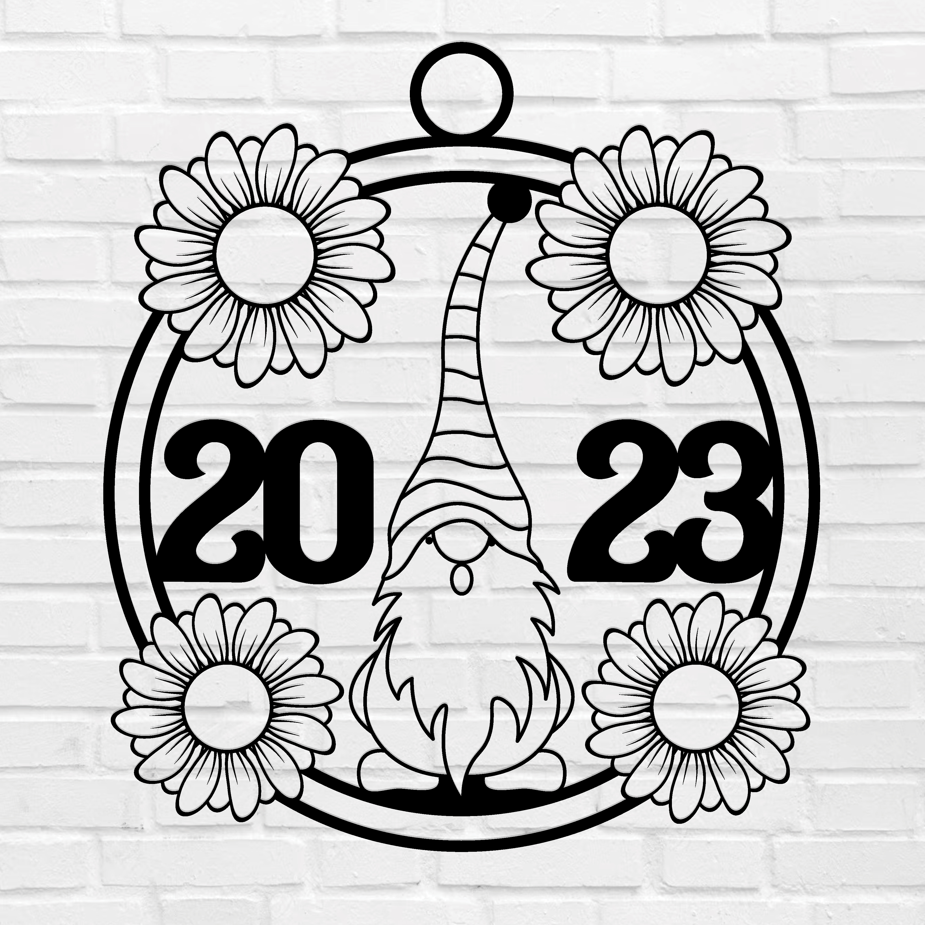 Happy New Year ornament Metal Sign