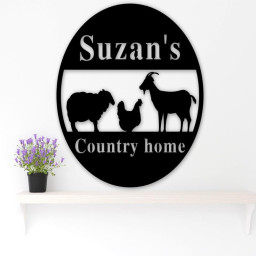 Farm Sign Zoo Sign Personalized Farm Sign Barn Sign Ranch Sign Farmhouse Decor Farmhouse Sign Animal Sign Custom Sign Sign