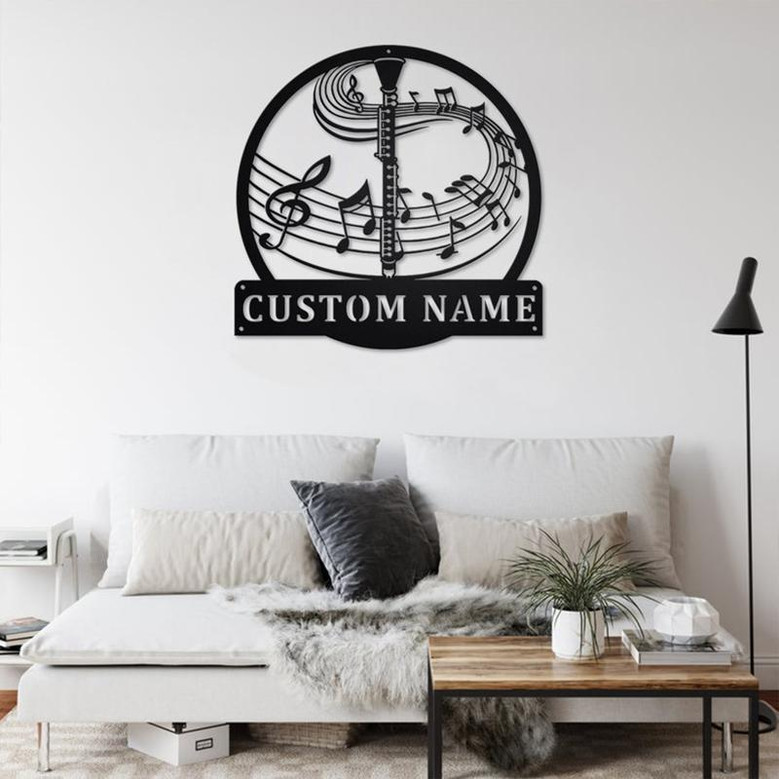 Personalized Clarinet Metal Sign | Clarinet Metal Wall Art | Clarinet Metal Sign| Clarinet Lover| Clarinet Gift| Clarinet Musical Instrument
