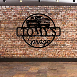 Custom Metal Sign for Garage, Personilazed Metal Garage Sign, Car Lovers Custom Metal Gift
